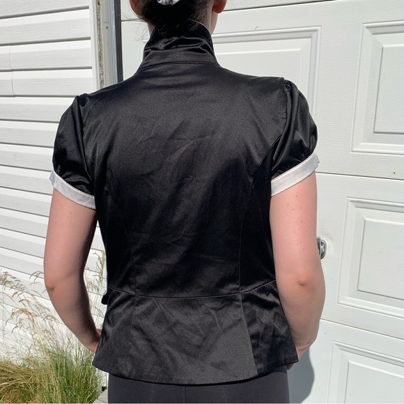 Guess jeans black satin blazer - Picture 2 of 6